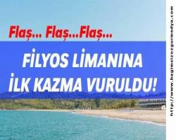Filyos limanına ilk kazma vuruldu!
