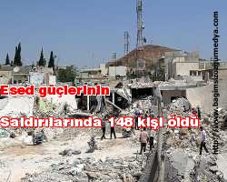 Esed güçlerinin saldırılarında 148 kişi öldü