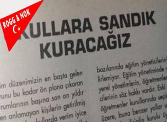 Zeki Sarıhan: OKULLARA ER GEÇ SANDIK KURACAĞIZ!