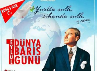 1EylülDünyaBarışGünü kutlu olsun.