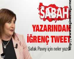 Aramızda böyleleri de var, Sabah yazarından iğrenç tweet