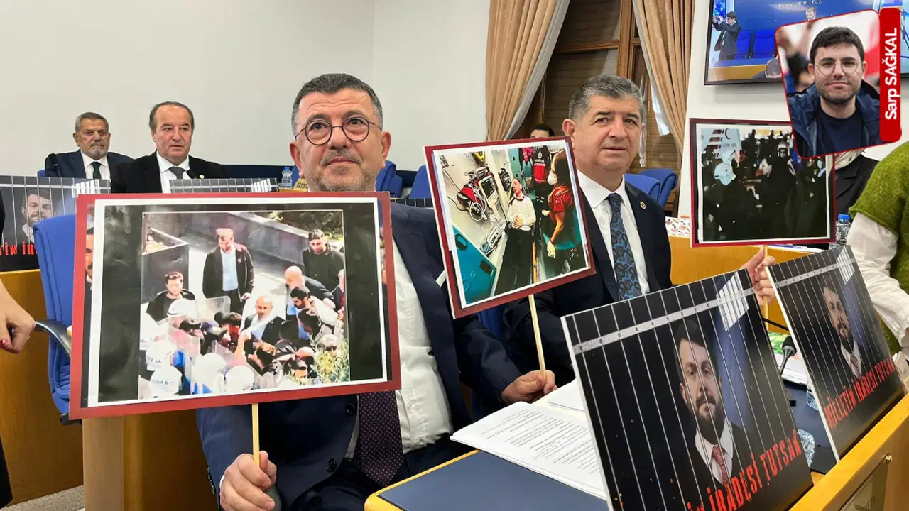 Bütçede 'Can Atalay' protestosu