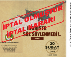 “Kıbrıs’ta Son Söz Söylenmedi”  başlığı altında bir panel İPTAL KARARI...